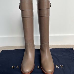 Ralph Lauren Collection leather boots.